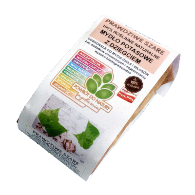 NATURALNE MYDŁO POTASOWE Z DZIEGCIEM "PRAWDZIWE SZARE" 100 g